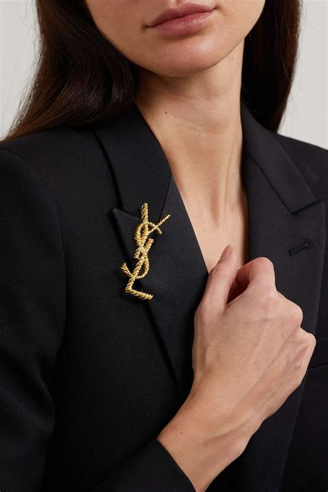 ysl necklace men free shipping|saint laurent men brooch.